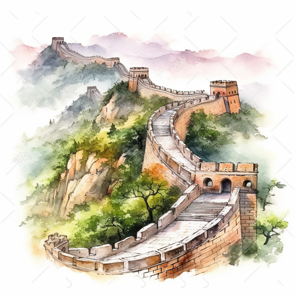 great wall of china clipart