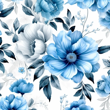 Contemporary collage style floral patterns blue watercolor elegant flowers wedding invitations high quality and elegant clipart of flowers gucci art white background 4