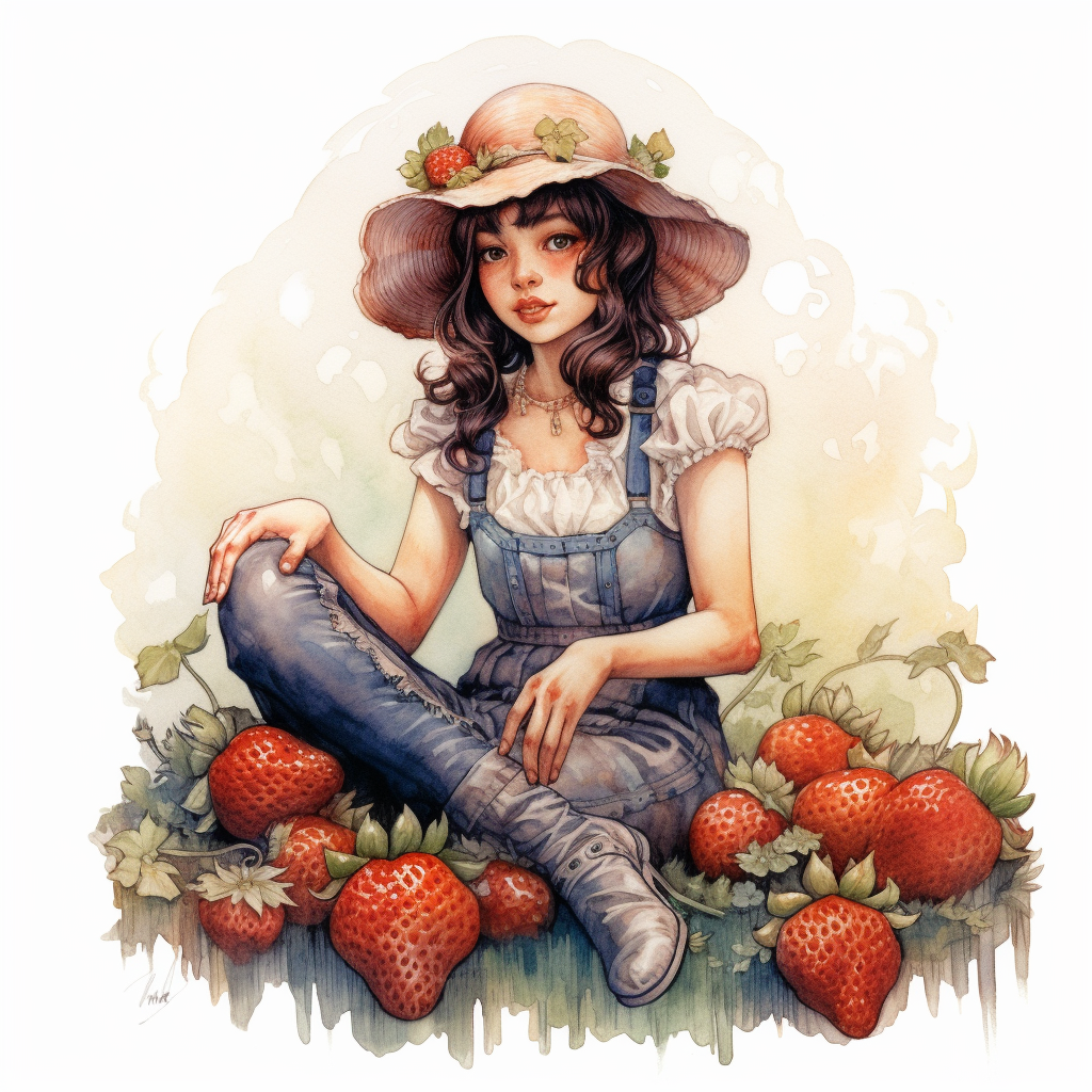happy strawberry cliparts