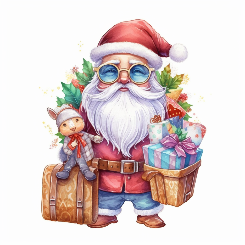 funny santa clipart
