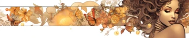 banner for an etsy shop that sells beautiful clipart and coloring pages and is very juvenile elegant aesthetic and fresh, style of alphonse mucha black girl inclusive, style of mariola budek, artistic