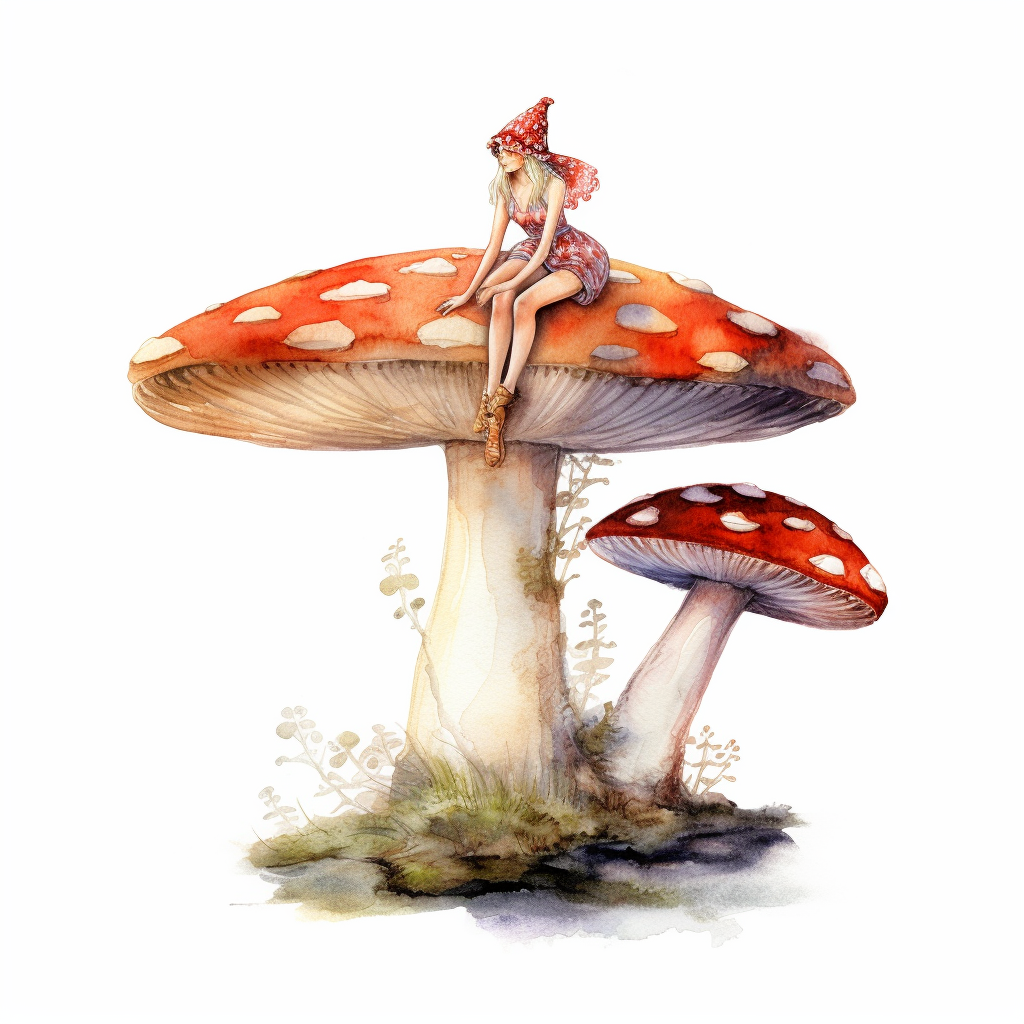 fairy toadstool cliparts
