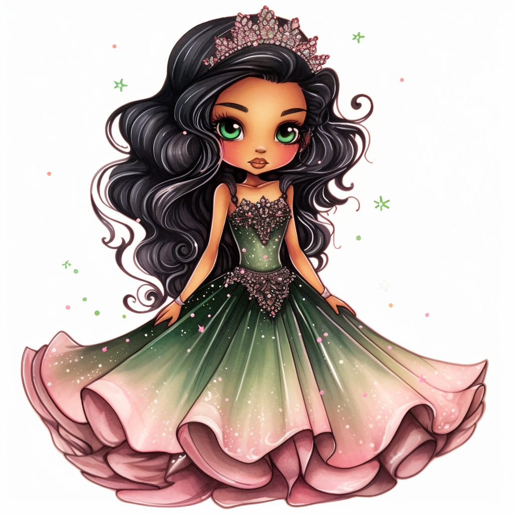girl dressing cliparts