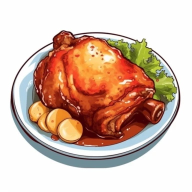 pork knuckle clipart