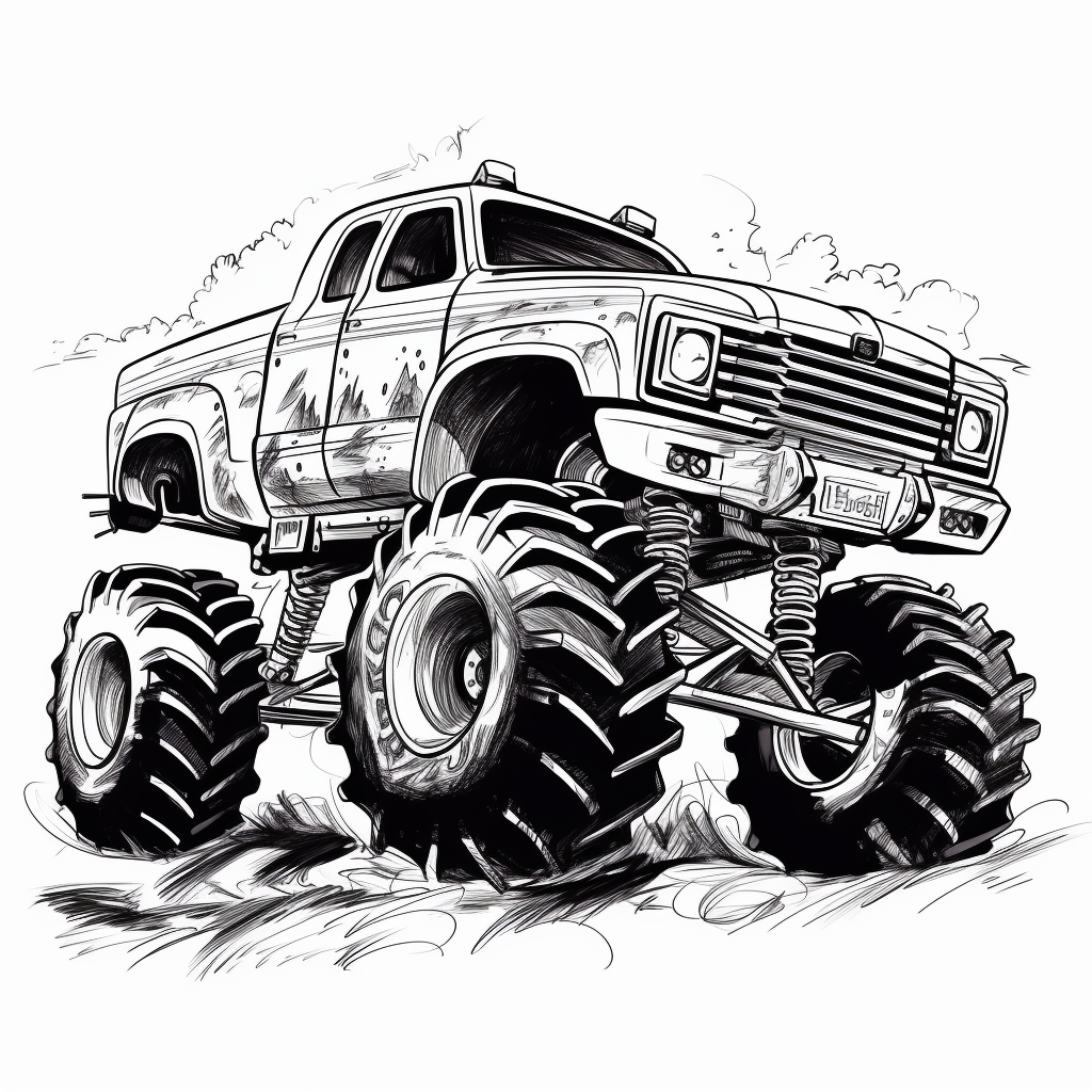 black truck cliparts