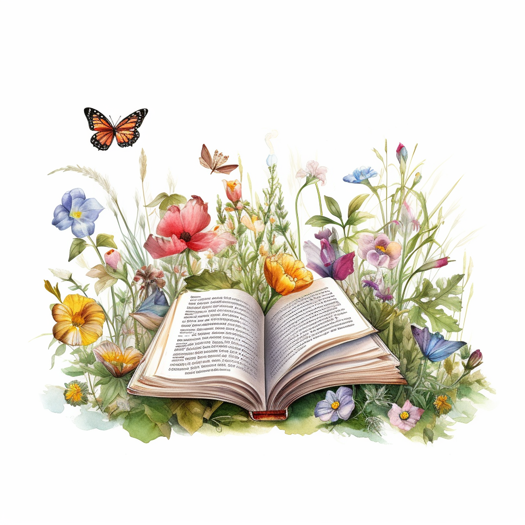 flying book cliparts
