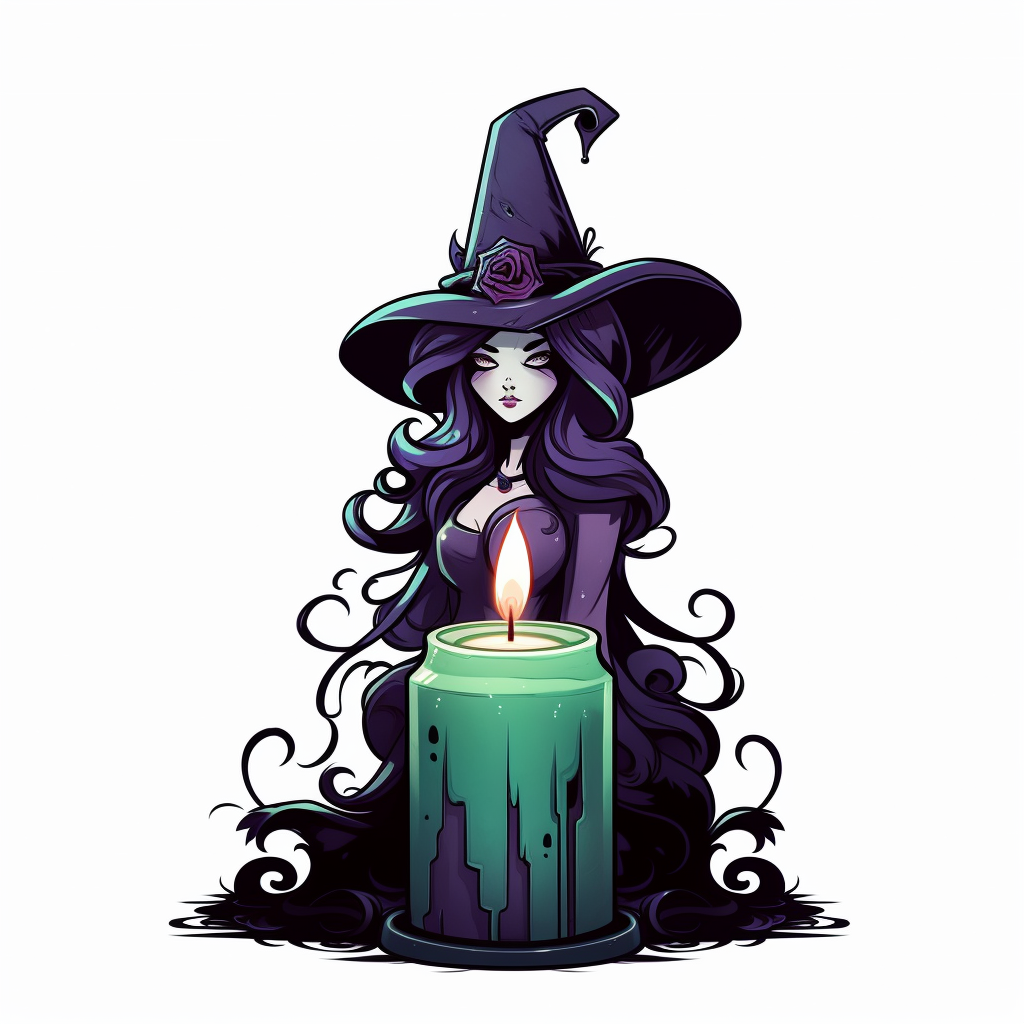 green candle cliparts