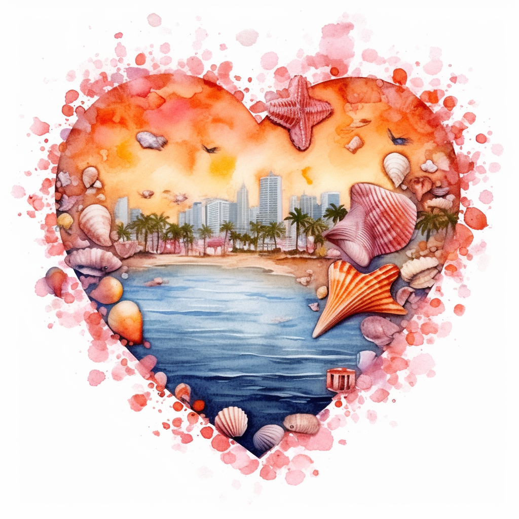 orange heart cliparts