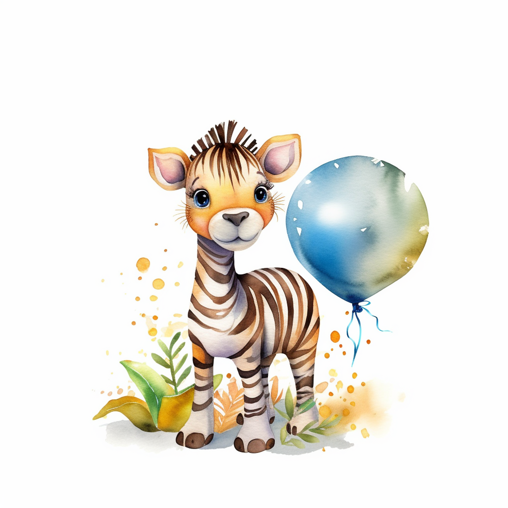 cute zebra clipart