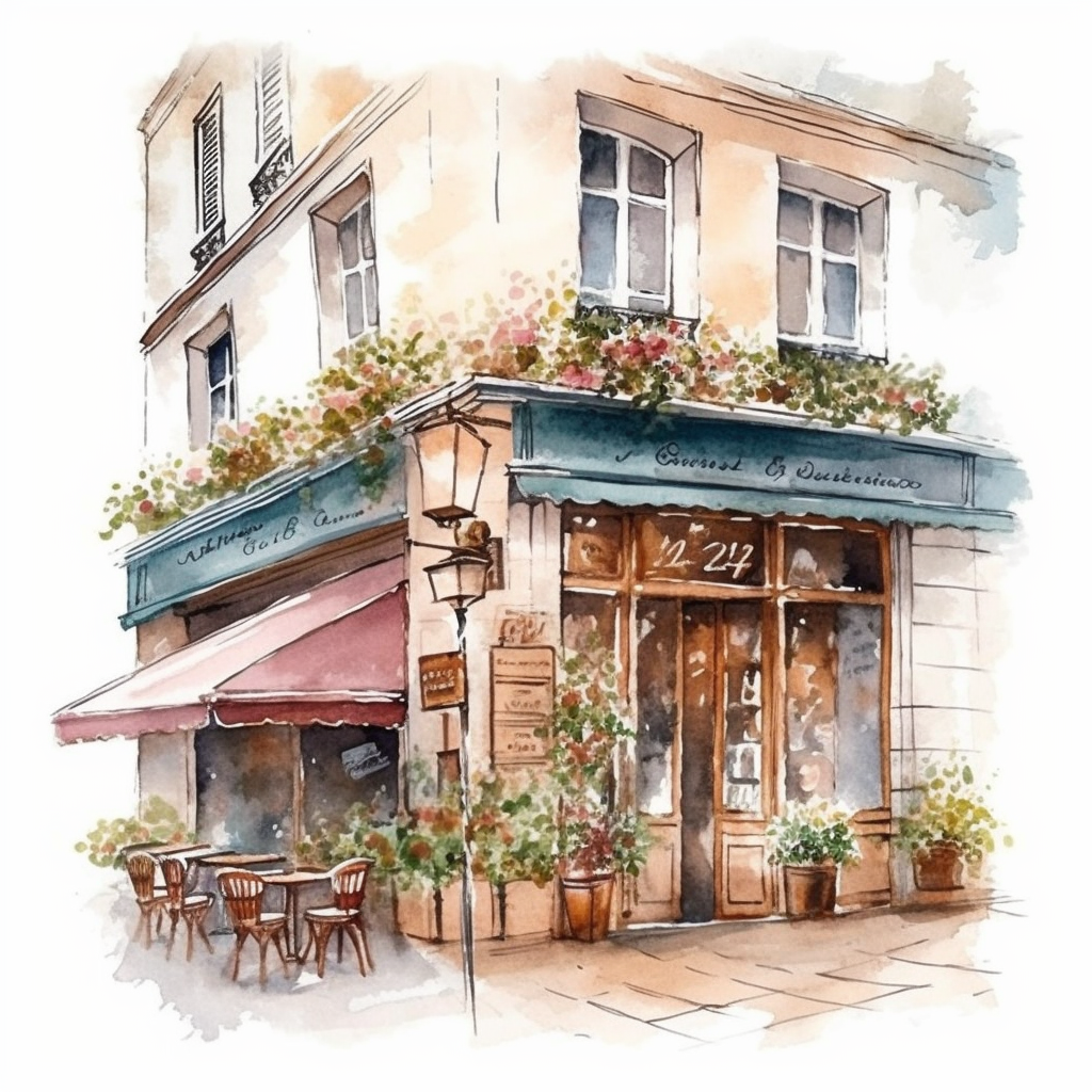 french coffee cliparts
