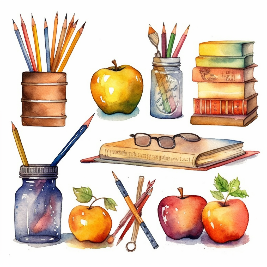 classroom cartoon cliparts