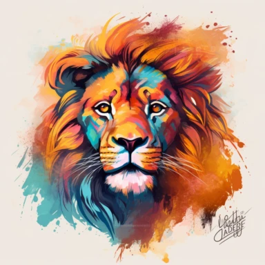 vector art, logo design, male lion drawing, male lion clipart, transparent background, 4k quality, flawless drawing jaguar, Alebrije, abstract, Illustrators, by Sabbas Apterus , no writing