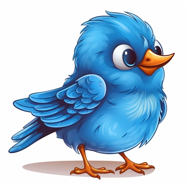 clipart style bluebird