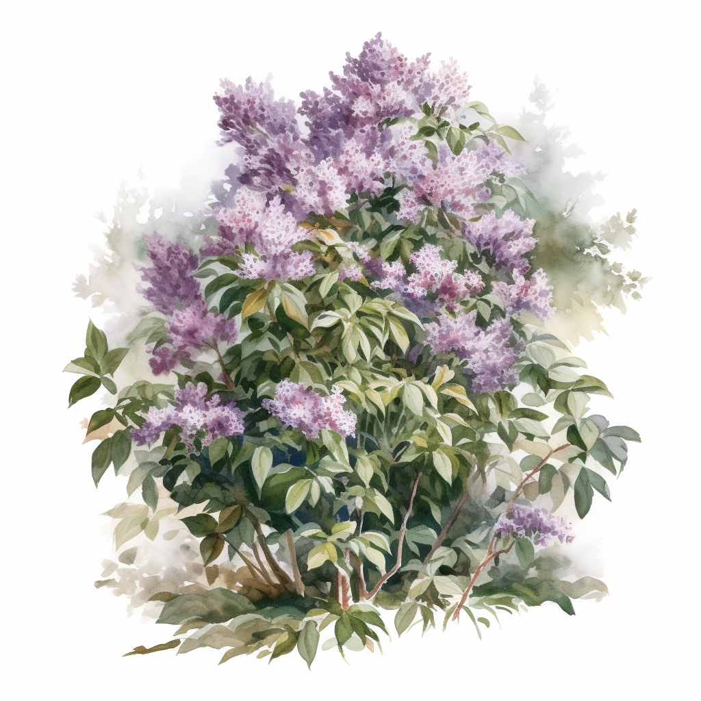 flower bush cliparts