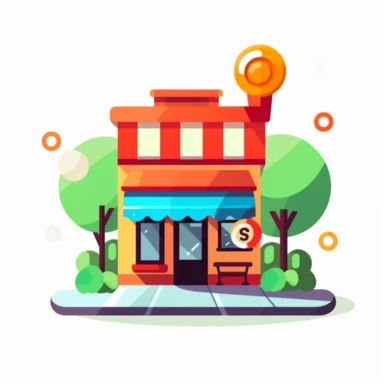 clipart, a logo themed around find my business. i own a local seo marketing agency. white background , no words