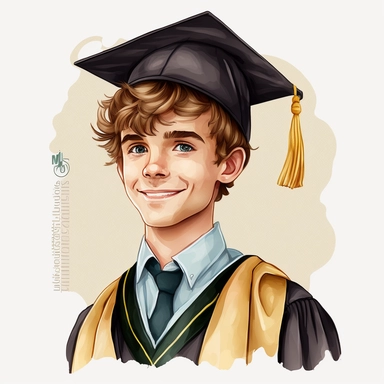Graduation Graduate Clipart College Boy PNG Graduation College Grad Boy Illustration Student Graduation Day Print PNG