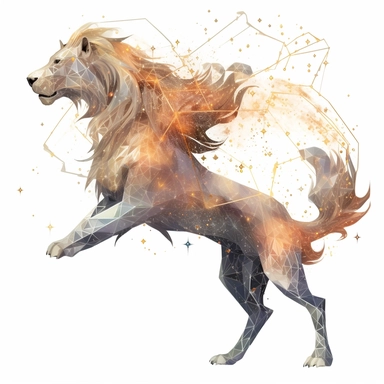 Clipart, A constellation forming a mythical creature, hyperrealistic, hyper high definition