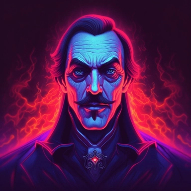dracula, glowing eyes, clipart, Halloween, glow in the dark, neon, uhd, vivid, colorful, highly detailed