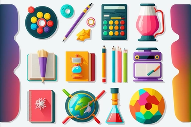 school stuff supply stationery item science book element bundle accessory art biology cartoon chemistry childish clip art clip art collection computer design element different deoxyribonucleic acid education flat genetic graphic history icon illustration isolated children magnet magnifier mathematic molecular music instrument object paint pen physics set sport study subject textbook tool typewriter vector white clock realistic high quality detailed