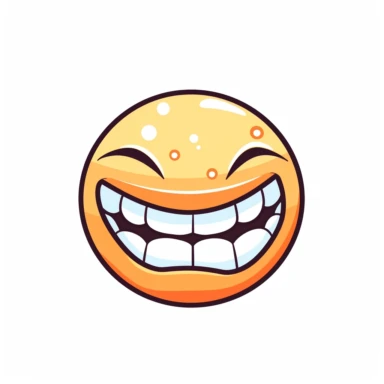 smiling mouth shape, perfect crescent shape, Icon Cartoon Style, 2d cartoon style , digital clipart, sticker, white background, flat color