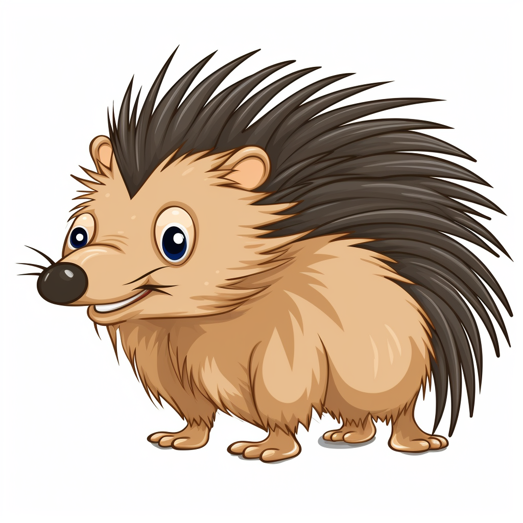 cute porcupine cliparts