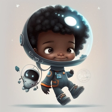 Happy Black Boy Joy Astronant in spaceship ,Cheerfull black boy clipart, Funny black =boy , Humorous african american boy in outter space in alien spacecraft , moon child png, Highly detailed close-up portrait , African american Astronaut Boy , Black Boy on the moon , Spaceship , standing on the moon , Nicoletta Ceccoli, Mark Ryden, lostfish, Earl Nor, global lighting, divine rays, detailed and intricate surroundings, sf, intricate artwork masterpiece, ominous, matte painting movie poster, blue 