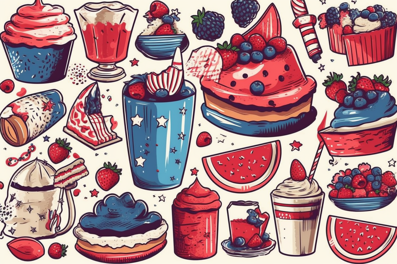 blue cupcakes cliparts