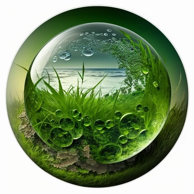 earth, environmental, grass, green png Clipart, in the style of hans thoma, 32k uhd, resin, ethical concerns, артур скижали-вейс, silver and green, sudersan pattnaik