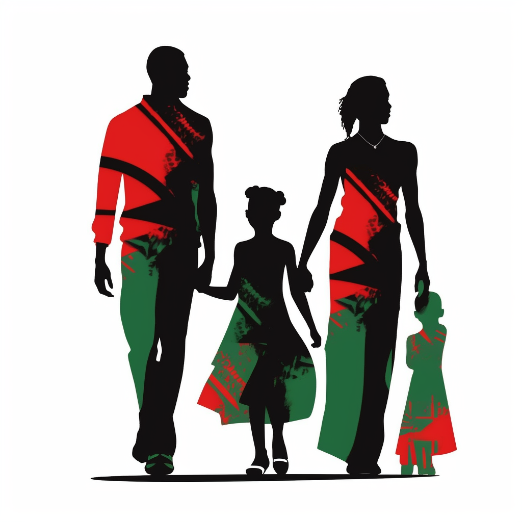 black family clipart