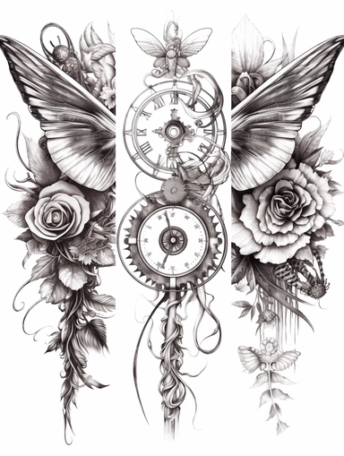 Coloring pages, linework, clip art, white background. Chokra spine energy. and flowers, wings, angel and monarch and eagle wings.