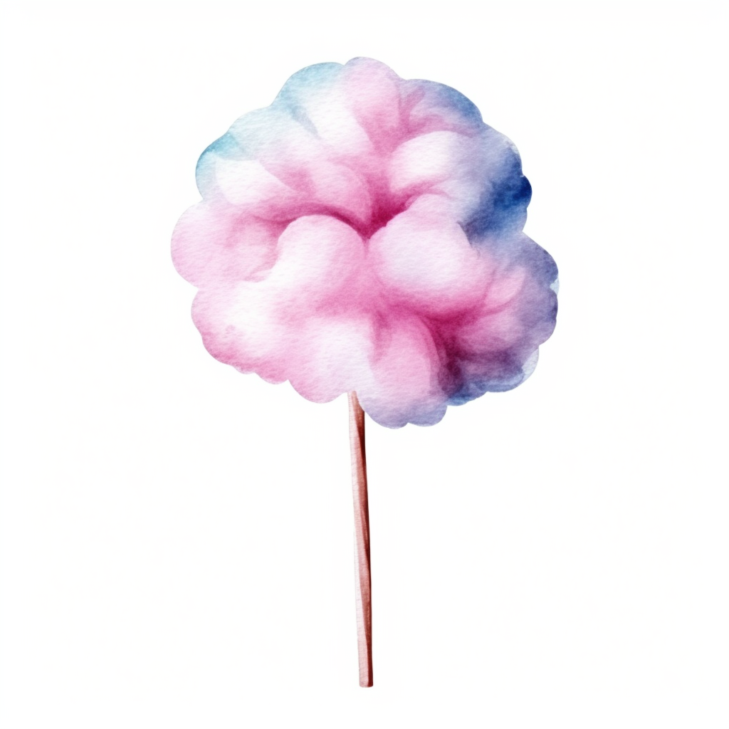 cotton candy clipart