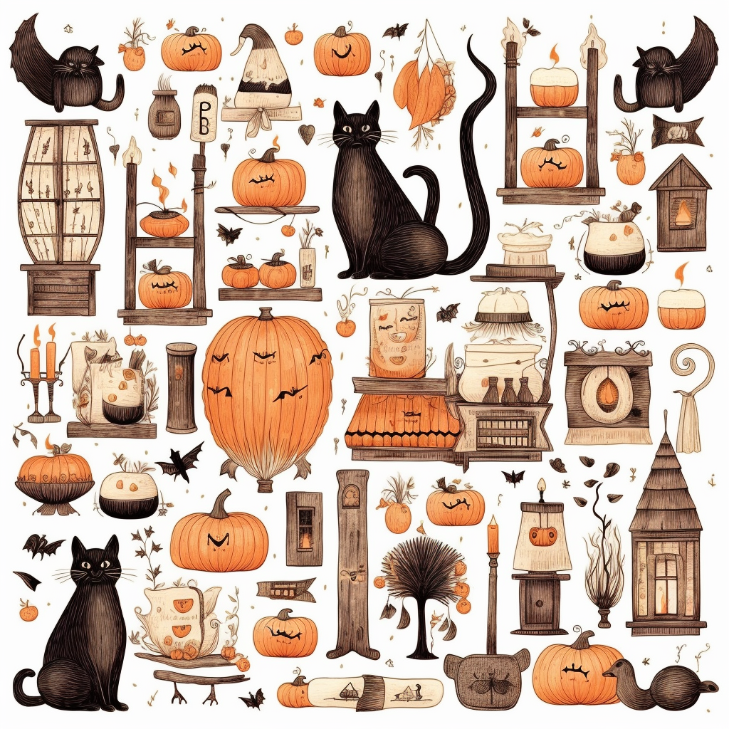 halloween candles cliparts