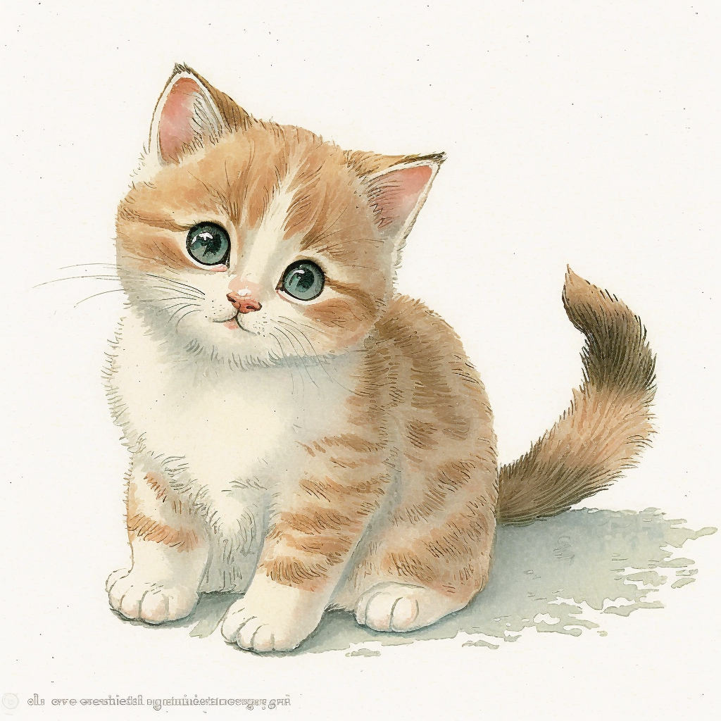 cute kitten clipart