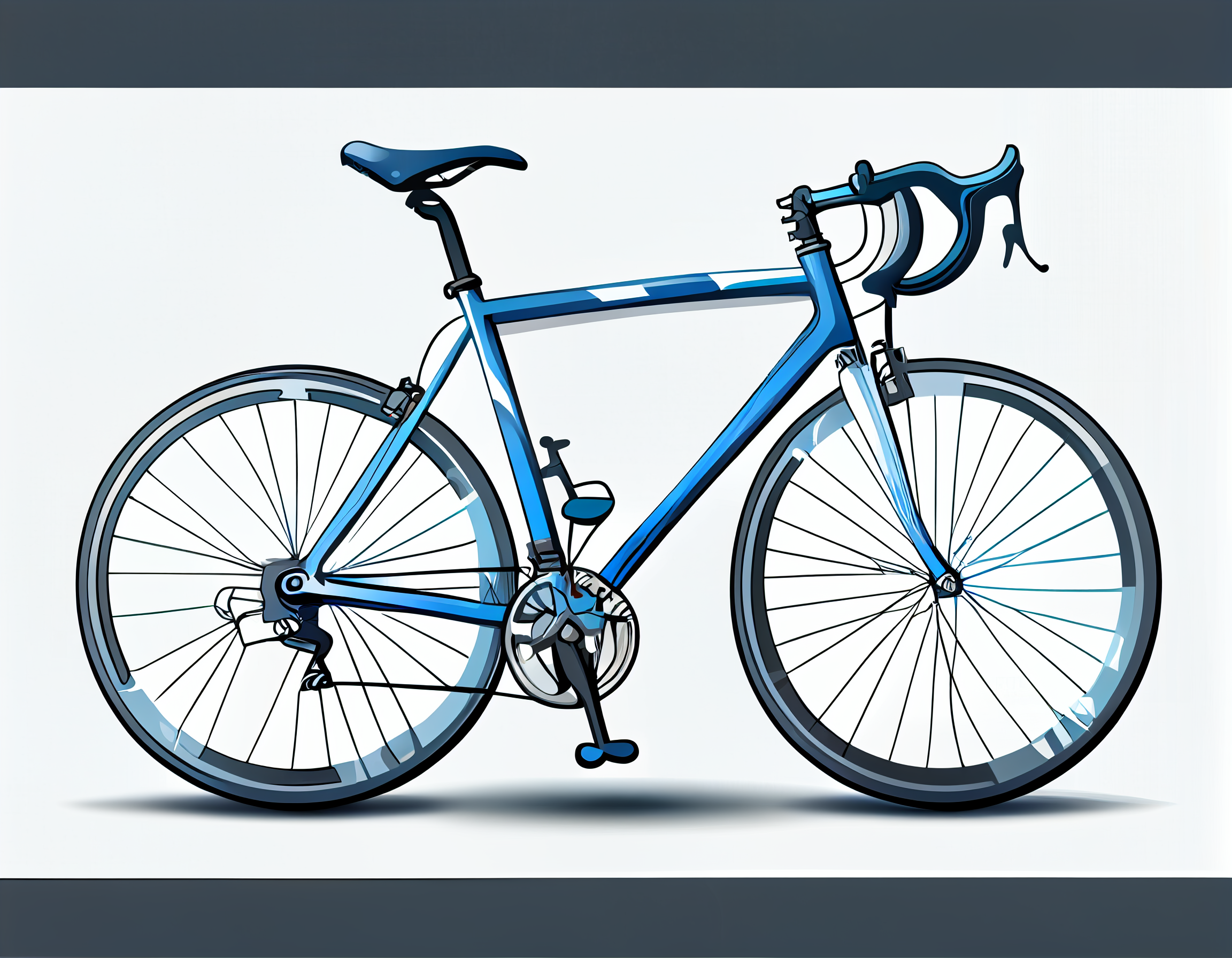 bicycle blue cliparts