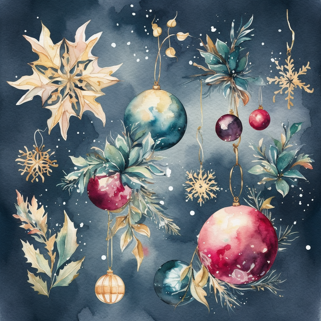 holiday snowflake cliparts