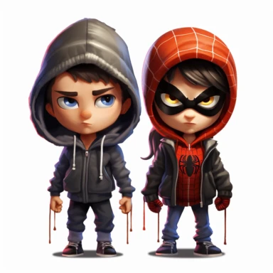 baby mayday parker, spider verse clipart