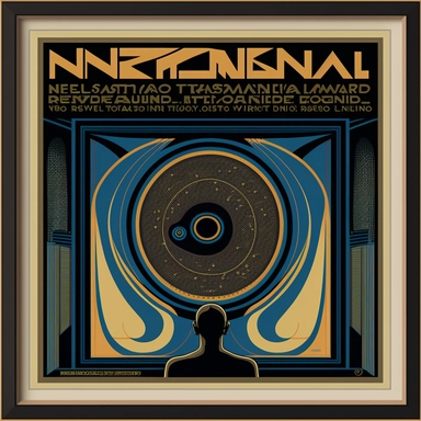 ntroducing the Ethereal Resonance: A Psychedelic Symphony, an epic, cinematic, and breathtaking masterpiece of a concert art poster that seamlessly blends the visionary styles of Wes Wilson, Andy Warhol, and modern minimalism. This polished, crisp quality oil on canvas painting is framed in a golden ratio, creating a fantastic 16k view.The artwork features an abandoned landscape teeming with life, where flying music notes weave around blooming trees and flowers, and a river adorned with water li