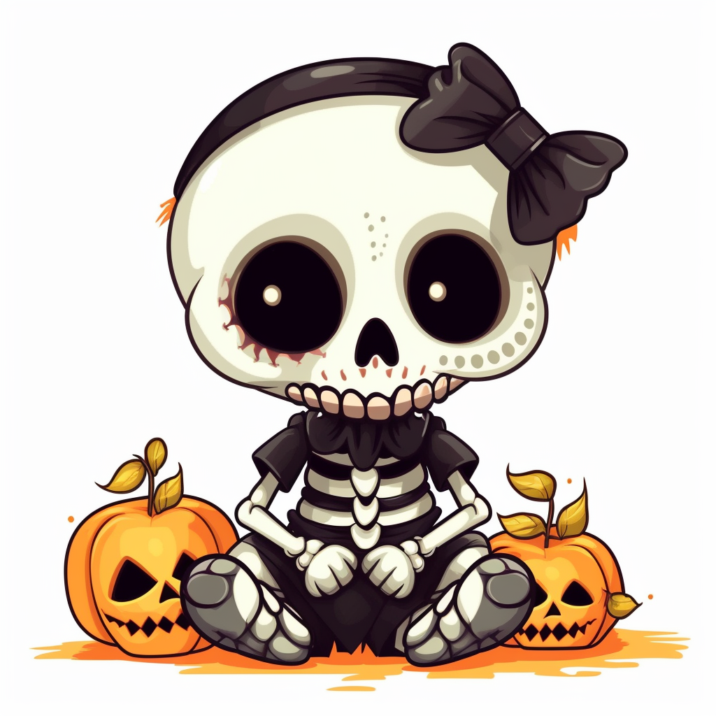 halloween skeleton clipart