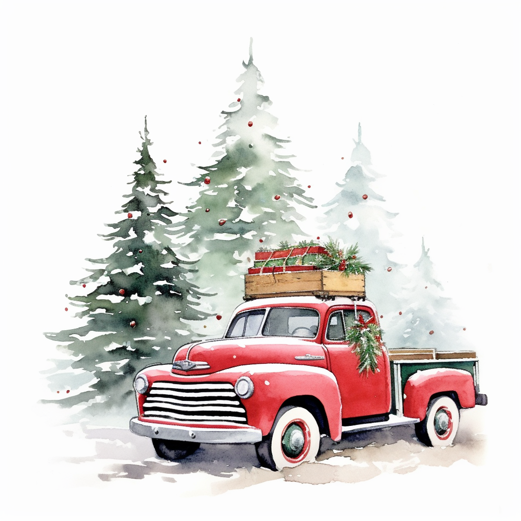 christmas tree black and white clipart