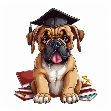 funny reverent english mastiffs graduating school dog clip art tattoo images with white backgrounds