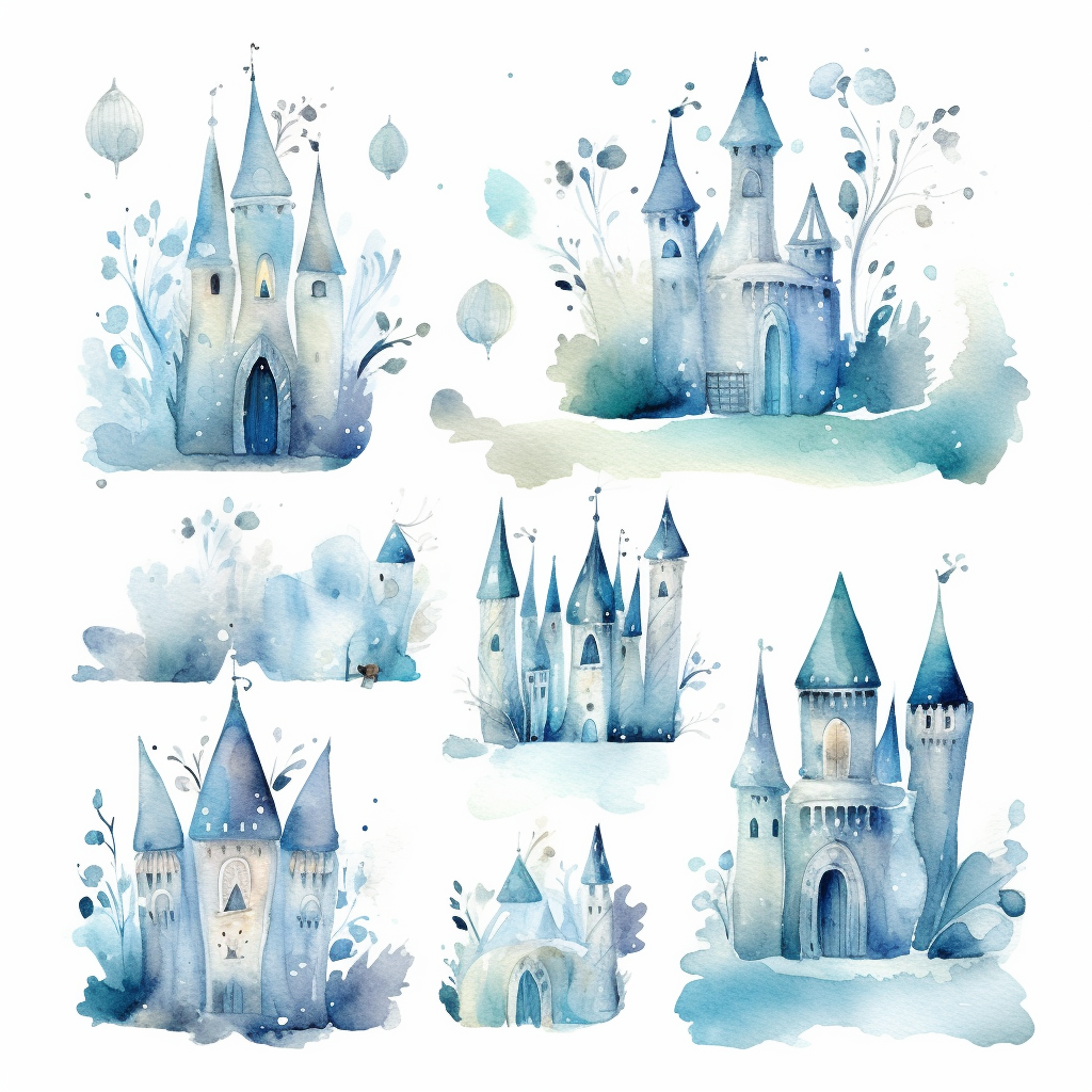 castle drawing cliparts