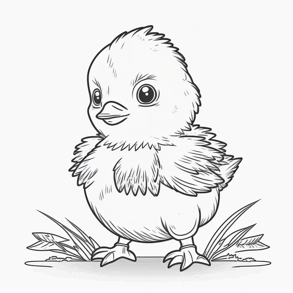 chicken clipart black and white