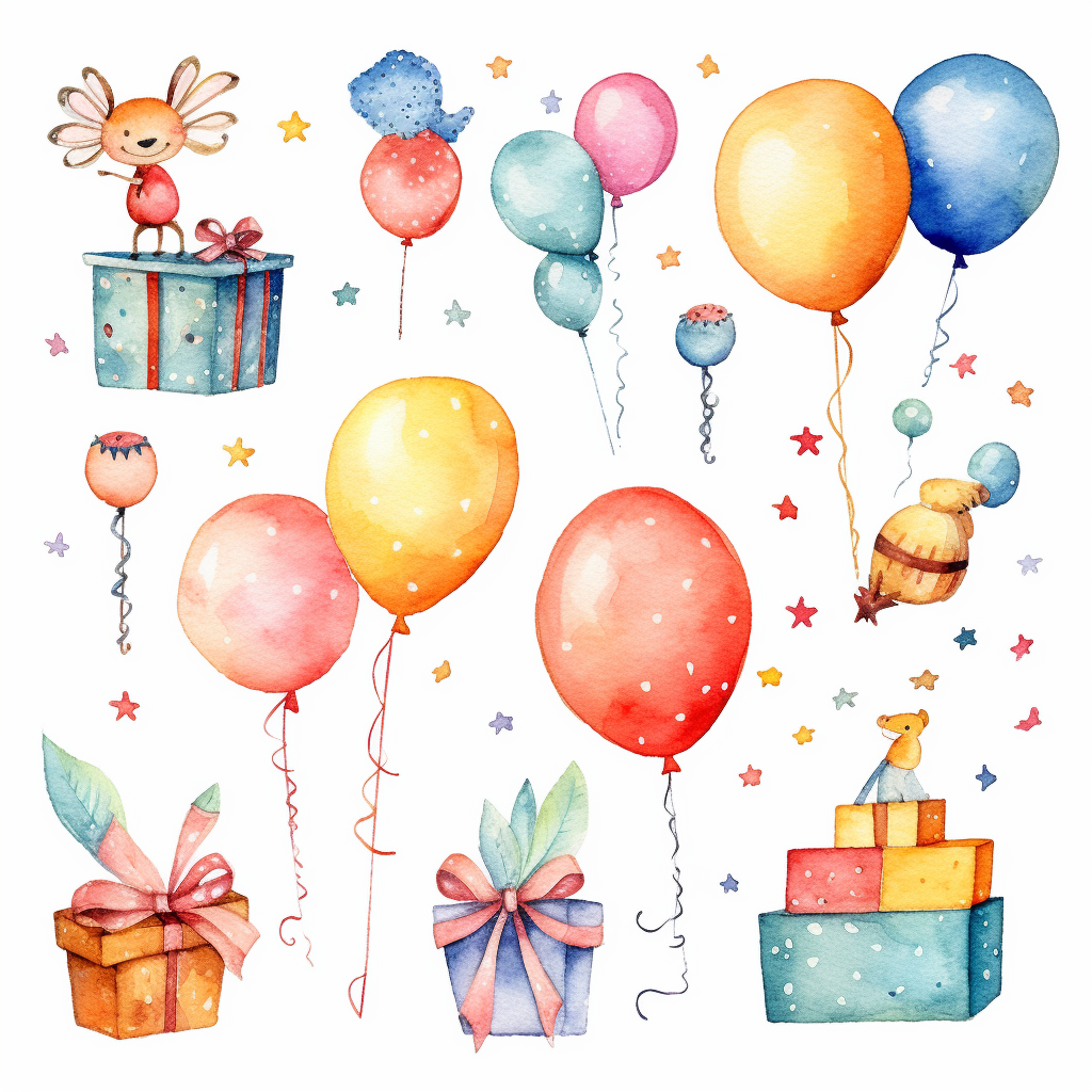 birthday present clipart
