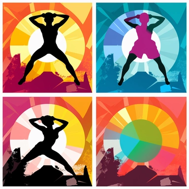 clipart popart Fitness Workout Strength Gym Athletic Sports Bodybuilding Cardio Yoga Pilates Cycling Swimming Outdoor Nature Active Muscles Energy Progress Success Motivation Inspiration