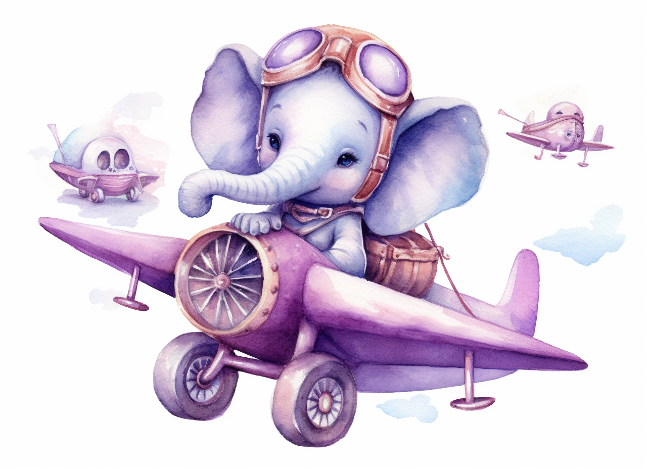 cute plane cliparts