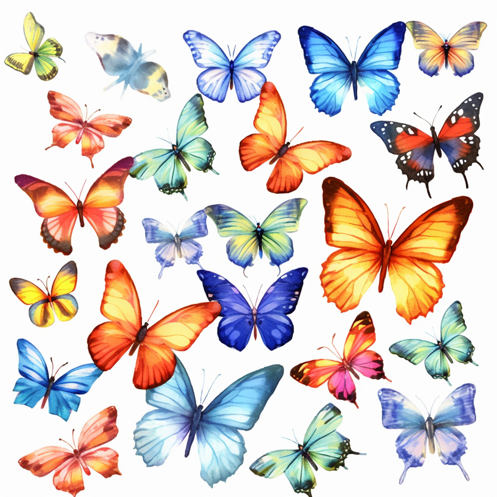 design butterfly cliparts