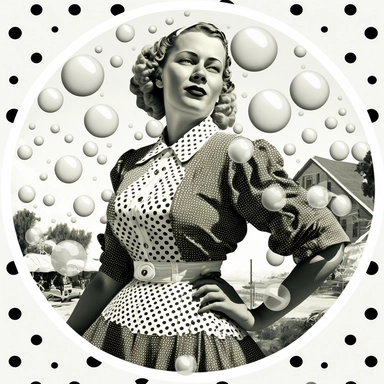 knollong of free floating white microdots microlines music wave black air, village pin-up milkmaids, 70-th years Soviet Union vintage, allover, symmetrical, cel-shading, ultra-detailed, in style of Socialist realism, Natural Lighting, Ray Tracing Global Illumination, unreal engine 5, Victorian clipart