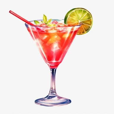 Watercolour realistic margarita cocktail in cocktail glass with straw and cocktail umbrella beautifully detailed realistic margarita cocktail , PNG image,transparent background ,ultra highly detailed, 18k, sharp focus, bright photo with vibrant colours, digitally enhanced,photographic, enhanced graphics, png format, straight, sharp focus, bright lighting, intricate detailed png image ,high definition,300dpi,graphic clipart,computer graphics