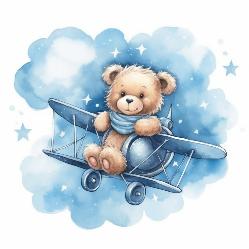 blue plane cliparts