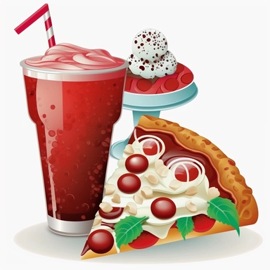clipart of mouth watering Food and Drinks